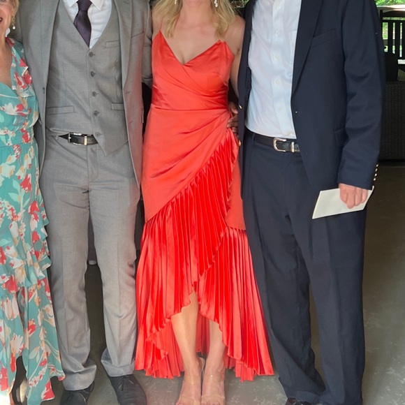 Pleated Ruffle High-Low Gown 💃 - Picture 7 of 7